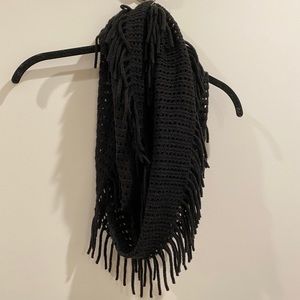 BP Black Fringe Infinity Scarf